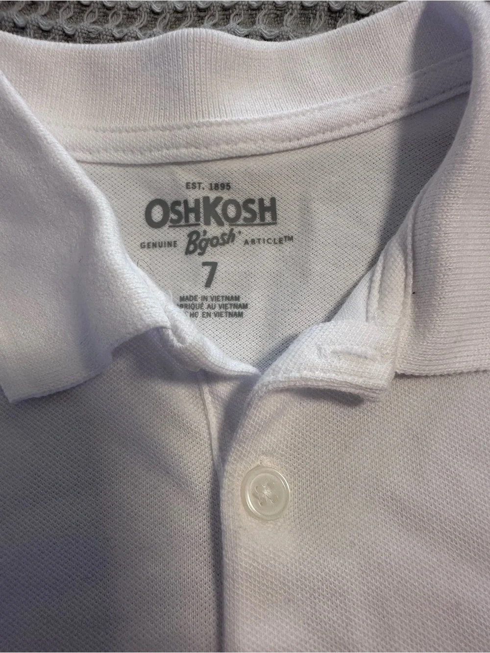 OshKosh B'gosh White Polo Shirt